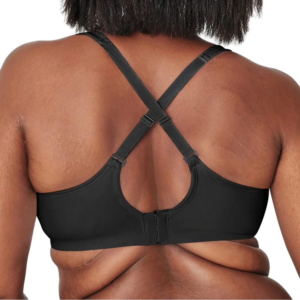 Playtex Women's Bounce Control Coverage Convertible Wireless Bra Black Size 40DD